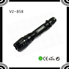 V2 858 Hot Sale Rechargeable Zoom Dimmer Function Most Powerful Light Flashlight